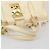 Borsa a mano Miu Miu Leather Ivory Gold Auth 202657A D'oro Crudo - vista 8