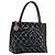 CHANEL COCO Mark Standard Tote Bag aus Lackleder Schwarz Gold CC Auth ki6845M Golden
