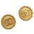 Boucles d'oreilles CHANEL Métal Doré CC Auth 204667V