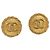 Boucles d'oreilles CHANEL Métal Doré CC Auth 204667V - vue 14
