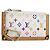 LOUIS VUITTON Monogram Multicolor Pochette Cles Coin Purse M92655 Auth BA15510V Bianco