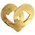 CHANEL COCO Logo Brosche Metall Gold-Ton CC Auth 205866M - Ansicht 2