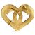 CHANEL COCO Logo Brosche Metall Gold-Ton CC Auth 205866M - Ansicht 3