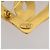 CHANEL COCO Logo Brosche Metall Gold-Ton CC Auth 205866M - Ansicht 6