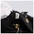 Borsa Tote PRADA Vittero Dino Leather Black Gold Auth 204406 Nero D'oro - vista 12