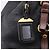 Borsa Tote PRADA Vittero Dino Leather Black Gold Auth 204406 Nero D'oro - vista 19