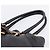 Borsa Tote PRADA Vittero Dino Leather Black Gold Auth 204406 Nero D'oro - vista 8