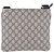 Bolsa de Ombro GUCCI GG Supreme PVC Navy Silver 201538 Auth ka6210 Prata Azul marinho - vista 2