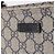 Bolsa de Ombro GUCCI GG Supreme PVC Navy Silver 201538 Auth ka6210 Prata Azul marinho - vista 27