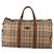 Burberrys Nova Check Boston Bag Canvas Beige Gold Auth 200460V Golden - Ansicht 13