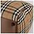 Burberrys Nova Check Boston Bag Canvas Beige Gold Auth 200460V Golden - Ansicht 9