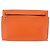 LOEWE Shoulder Bag Leather Orange Gold Tone Auth ka6237A - view 13