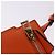 LOEWE Shoulder Bag Leather Orange Gold Tone Auth ka6237A - view 26