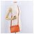 LOEWE Shoulder Bag Leather Orange Gold Tone Auth ka6237A - view 31