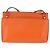 LOEWE Shoulder Bag Leather Orange Gold Tone Auth ka6237A - view 4