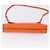 LOEWE Shoulder Bag Leather Orange Gold Tone Auth ka6237A - view 8