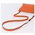 LOEWE Shoulder Bag Leather Orange Gold Tone Auth ka6237A - view 9