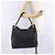 Bolsa de Ombro PRADA em Couro Preto e Dourado Auth ka6289M - vista 20