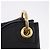 Bolsa de Ombro PRADA em Couro Preto e Dourado Auth ka6289M - vista 8