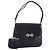 Bolsa de Ombro GUCCI em Couro Azul Marinho e Dourado Autêntica 205163