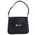 Bolsa de Ombro GUCCI em Couro Azul Marinho e Dourado Autêntica 205163 - vista 13