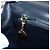 Bolsa de Ombro GUCCI em Couro Azul Marinho e Dourado Autêntica 205163 - vista 32