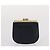 Bolsa de Ombro GUCCI em Couro Azul Marinho e Dourado Autêntica 205163 - vista 34