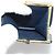 Bolsa de Ombro GUCCI em Couro Azul Marinho e Dourado Autêntica 205163 - vista 36