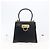 Borsa Salvatore Ferragamo Gancini in pelle 2way Nera Tono Oro Autentica 204629V Nero - vista 12