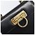 Borsa Salvatore Ferragamo Gancini in pelle 2way Nera Tono Oro Autentica 204629V Nero - vista 21