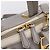 Borsa a mano FENDI Chameleon in pelle 2way Grigio Tono Oro 8BL110 Auth 198625A Marrone - vista 19