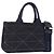Borsa a mano PRADA Canapa Triangle Canvas 2way Navy Silver Auth 204765M Argento Blu navy