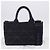 Borsa a mano PRADA Canapa Triangle Canvas 2way Navy Silver Auth 204765M Argento Blu navy - vista 12