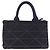 Borsa a mano PRADA Canapa Triangle Canvas 2way Navy Silver Auth 204765M Argento Blu navy - vista 13