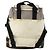 Mochila CHANEL Sports Line COCO Mark Nylon Couro Bege Silver CC Auth bs37020 Prata - vista 2