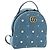 GUCCI GG Marmont Rucksack Denim Blue Gold 476671 Auth 203241M Blau Golden