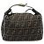FENDI Zucca Canvas Vanity Handtasche Schwarz Braun Auth 198536 - Ansicht 13