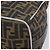 FENDI Zucca Canvas Vanity Handtasche Schwarz Braun Auth 198536 - Ansicht 16
