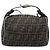 FENDI Zucca Canvas Vanity Handtasche Schwarz Braun Auth 198536 - Ansicht 2
