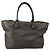 Chloé Chloe Tote Bag aus Leder Grau Goldfarben Auth BA15487 Braun - Ansicht 2