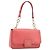 Borsa a tracolla Salvatore Ferragamo Gancini Chain in pelle Pink Gold Auth 204648A Rosa