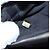 CHANEL Pochette épaule à chaîne en agneau noir argenté CC Auth 200770SAM - vue 11
