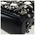 CHANEL Pochette épaule à chaîne en agneau noir argenté CC Auth 200770SAM - vue 17