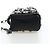 CHANEL Pochette épaule à chaîne en agneau noir argenté CC Auth 200770SAM - vue 3