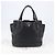 PRADA Vitellolux Hand Bag Leather Black Gold Auth 204100V Golden - view 12