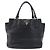 PRADA Vitellolux Hand Bag Leather Black Gold Auth 204100V Golden - view 13