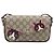 Borsa a tracolla GUCCI GG Supreme PVC Beige Gold 818764 Auth 200784M D'oro - vista 13