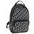 Zaino Christian Dior Trotter Canvas Jacquard Navy Silver Auth 203250SAM Argento Blu navy