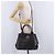 Borsa Tote Vivienne Westwood Pelle 2way Nero Argento Auth 204042 - vista 29