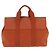 Hermès HERMES Valparaiso Handtasche Canvas Orange Silver Auth 200363V Silber - Ansicht 2